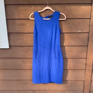 Cynthia Rowley Vibrant Cobalt Midi Sheath Dress size medium